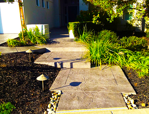 Stamped Concrete Walkway Folsom Stamped Concrete Walkway Folsom